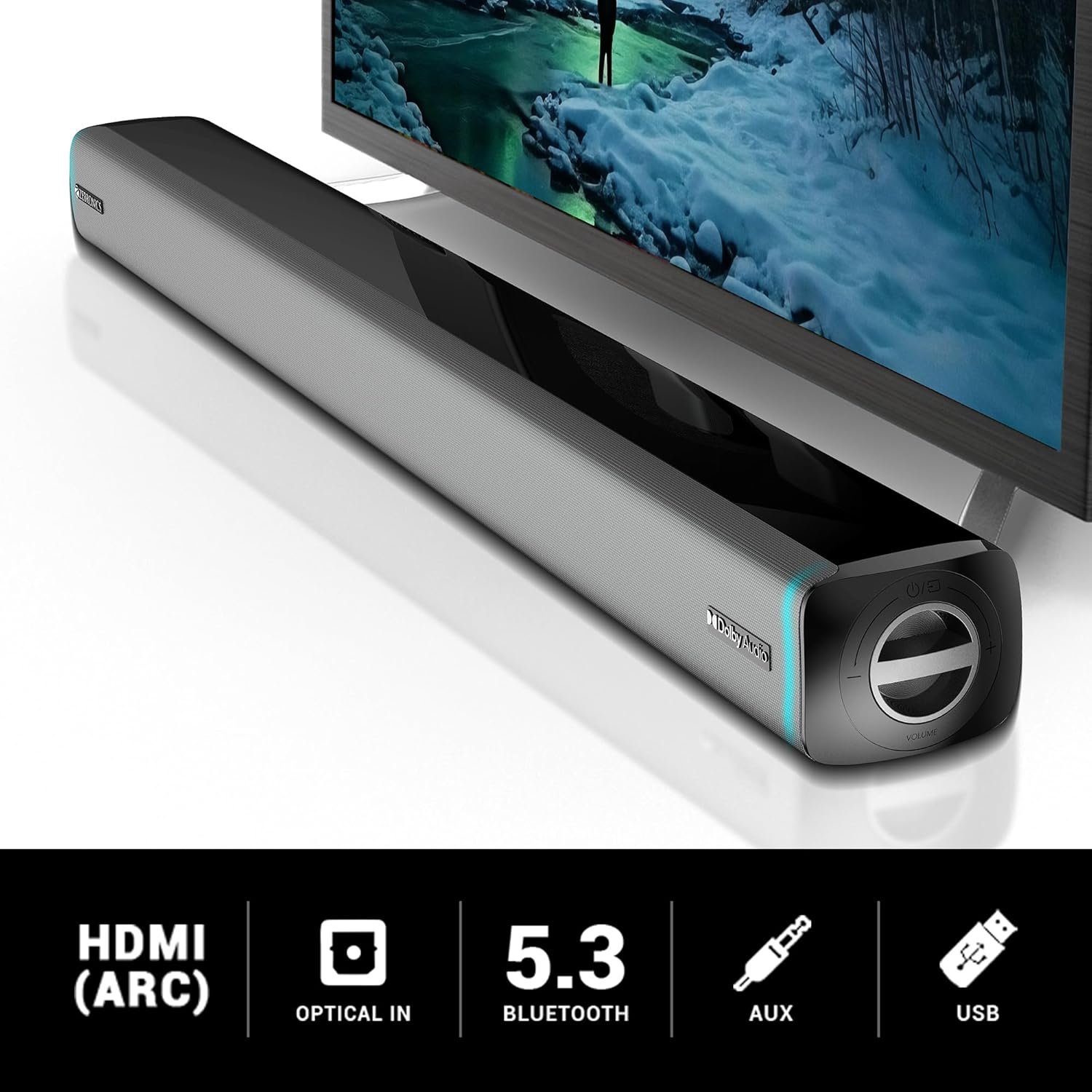 ZEBRONICS Juke bar 9550 pro 5.2 Soundbar (625 Watts), Dolby Audio, Dual Wireless Subwoofer & Satellite, BT v5.3, HDMI ARC, Optical, Powerful Bass, RGB LED Lights, Wall Mountable - View 6